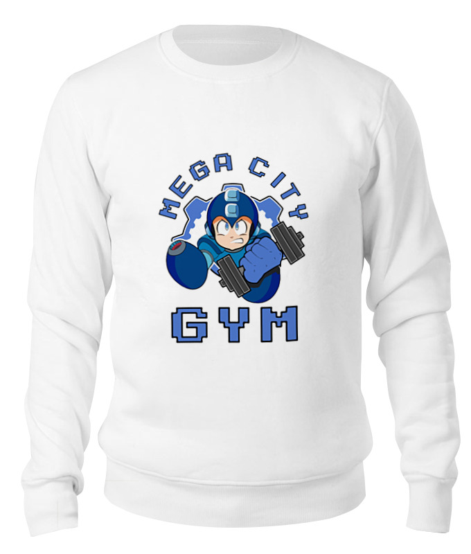 Printio Свитшот унисекс хлопковый Mega man gym