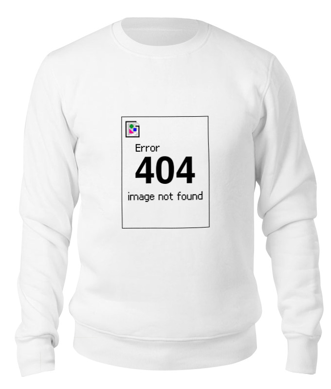 Printio Свитшот унисекс хлопковый Error 404 платье 404 not found размер l серебряный