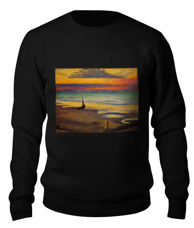 printio футболка wearcraft premium slim fit пляж в хейсте жорж леммен Printio Свитшот унисекс хлопковый Пляж в хейсте (жорж леммен)
