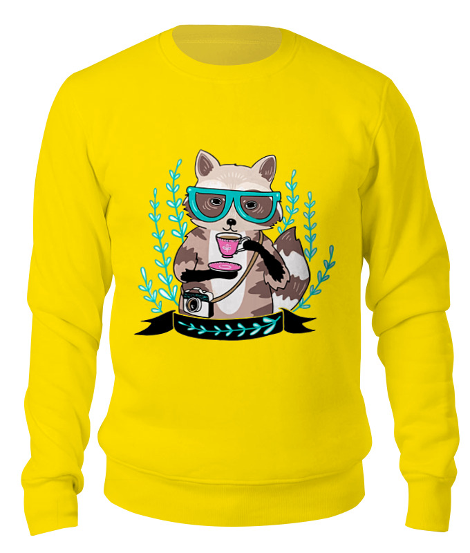 Printio Свитшот унисекс хлопковый Енотик