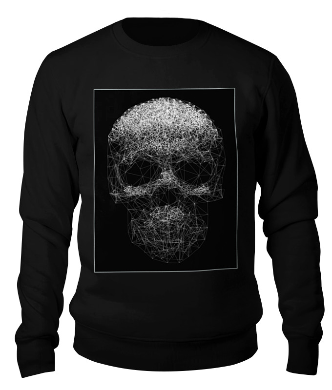 Printio Свитшот унисекс хлопковый Skull геометрия