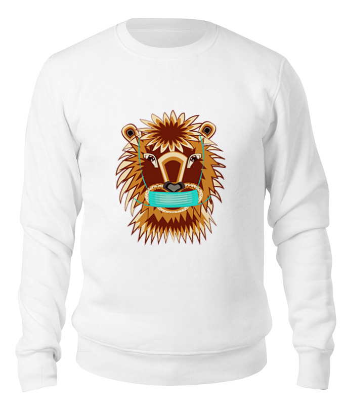 Printio Свитшот унисекс хлопковый Лев в маске printio свитшот унисекс хлопковый лев в маске