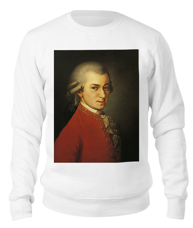 Printio Свитшот унисекс хлопковый Портрет вольфганга амадея моцарта (кисти крафт)