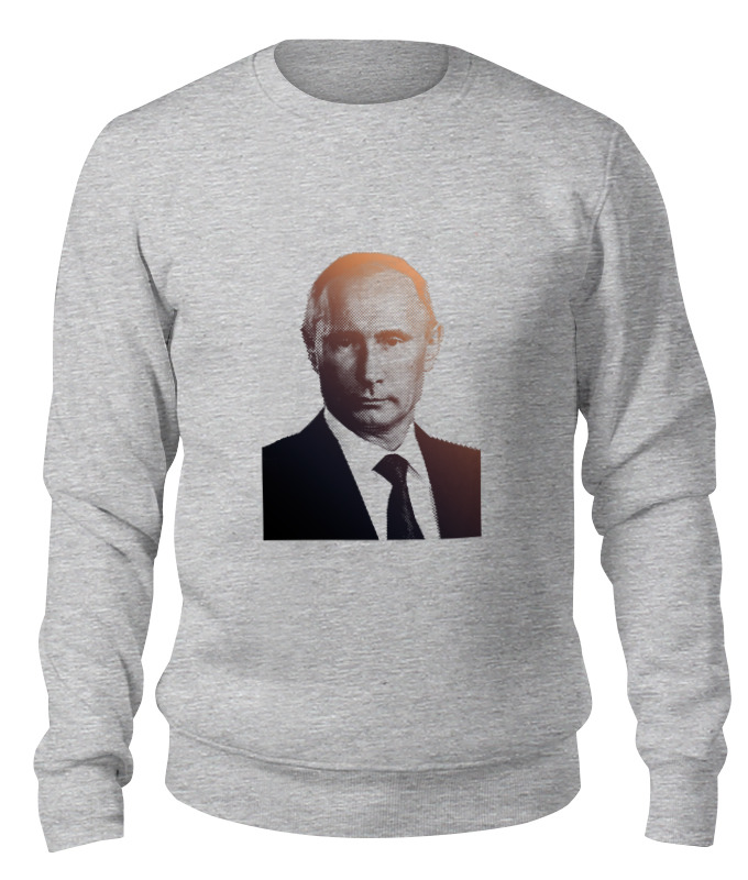 цена Printio Свитшот унисекс хлопковый Путин-арт