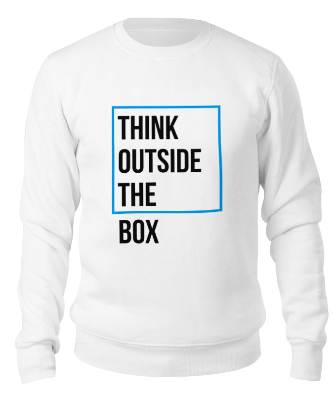 Printio Свитшот унисекс хлопковый Think outside the box