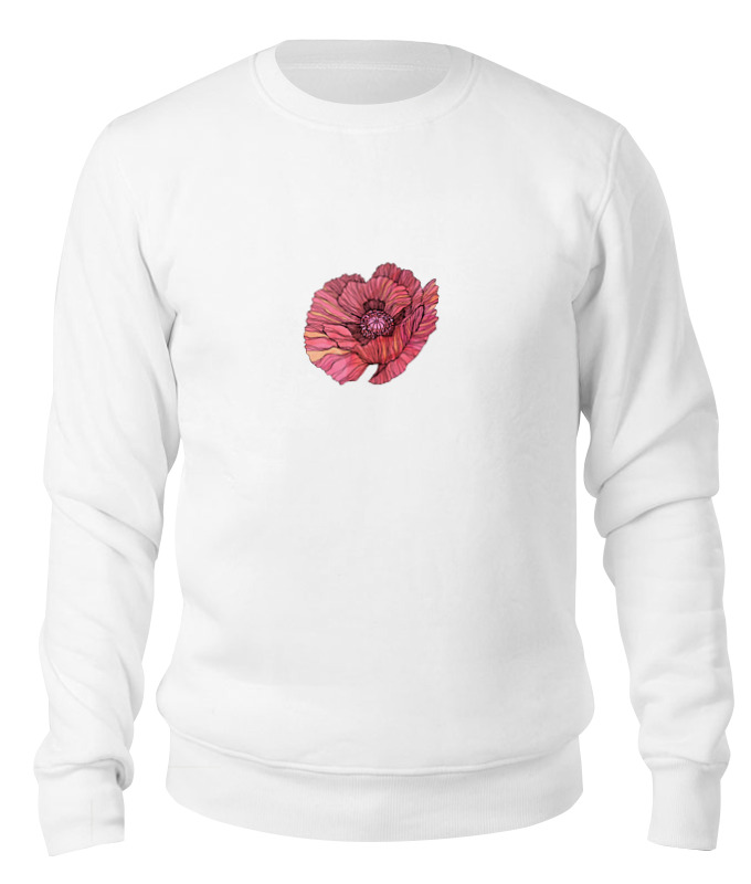 Printio Свитшот унисекс хлопковый Стилизованный винтажный арт-цветок