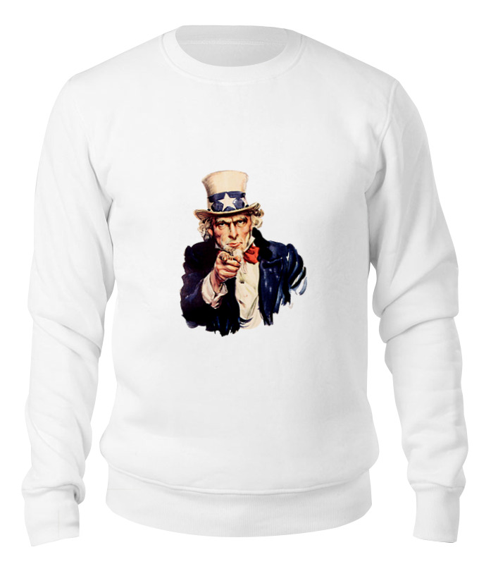 Printio Свитшот унисекс хлопковый Uncle sam printio толстовка wearcraft premium унисекс uncle sam