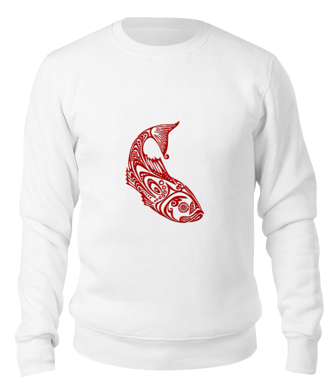 Printio Свитшот унисекс хлопковый Рыба стилизованная printio свитшот унисекс хлопковый scarlet fish алая рыба