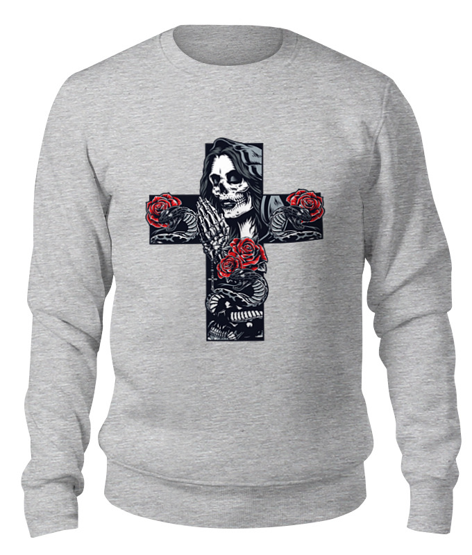 Printio Свитшот унисекс хлопковый Mirada de la cantora de muerte