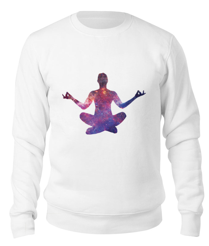 цена Printio Свитшот унисекс хлопковый Медитация йога арт