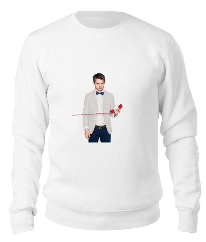 Printio Свитшот унисекс хлопковый Elijah wood with red phone фигурка bendyfig властелин колец фродо 19 см