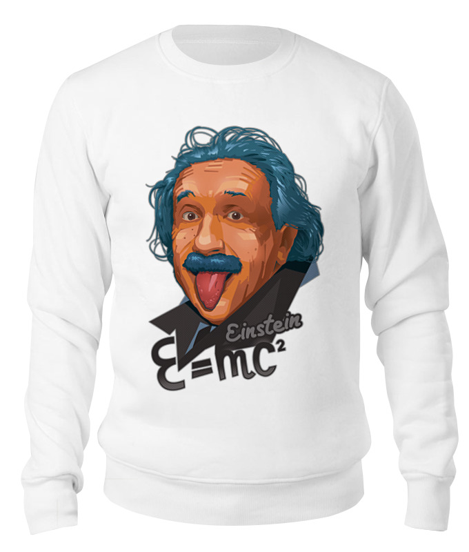 Printio Свитшот унисекс хлопковый Эйнштейн
