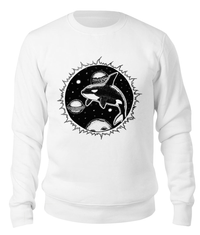 Printio Свитшот унисекс хлопковый Космос кит планеты printio футболка для собак космос кит планеты