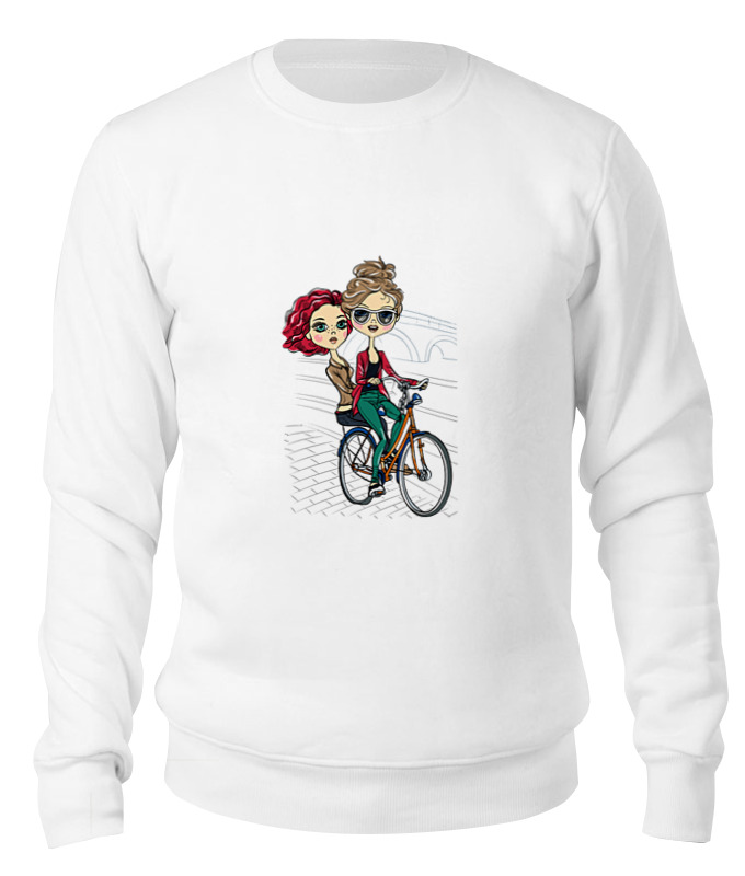 Printio Свитшот унисекс хлопковый Велосипедистки
