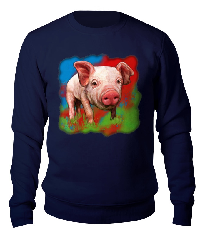 Printio Свитшот унисекс хлопковый Симпатичный свин
