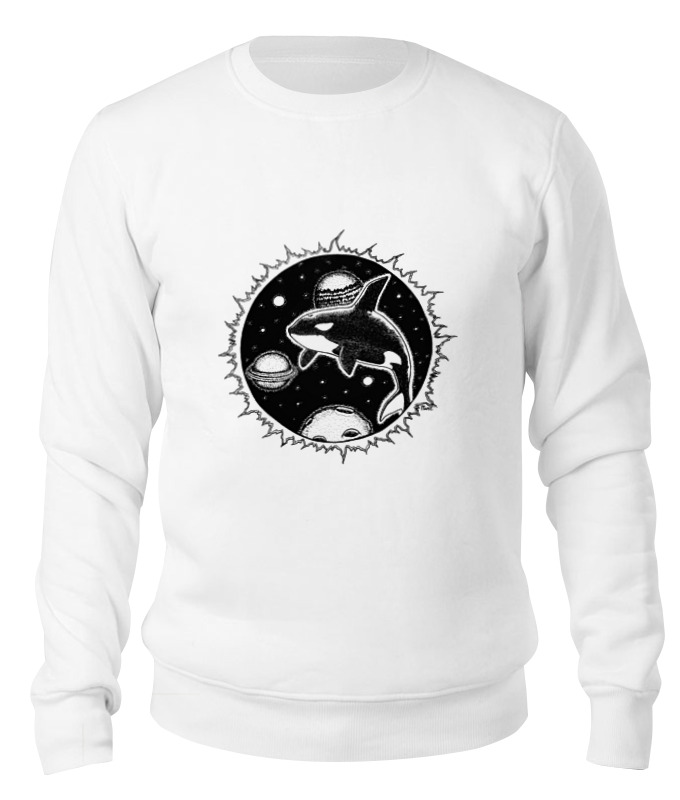 Printio Свитшот унисекс хлопковый Космос кит планеты printio футболка для собак космос кит планеты