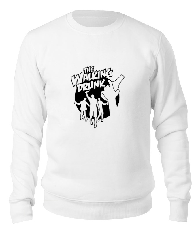 Printio Свитшот унисекс хлопковый Ходячие алкаши (пародия) футболка printio 1672838 ходячие алкаши пародия размер 2xl цвет белый