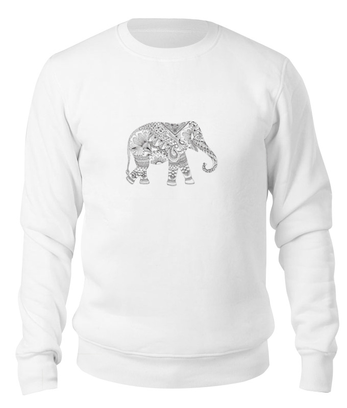 Printio Свитшот унисекс хлопковый Рисованный слон printio свитшот унисекс хлопковый белый слон