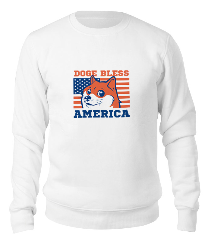Printio Свитшот унисекс хлопковый Doge bless america printio футболка wearcraft premium doge bless america