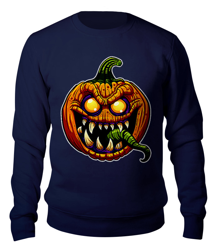 Printio Свитшот унисекс хлопковый Halloween pumpkin