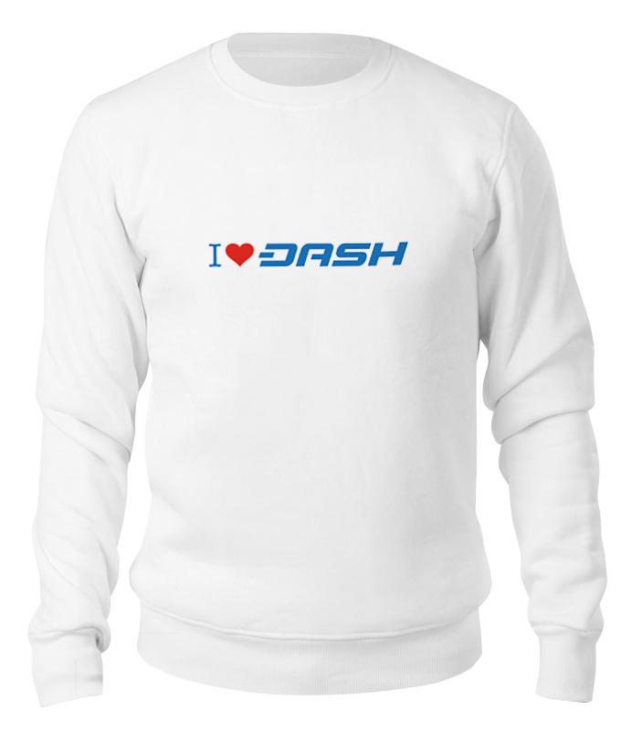 Printio Свитшот унисекс хлопковый I love dash