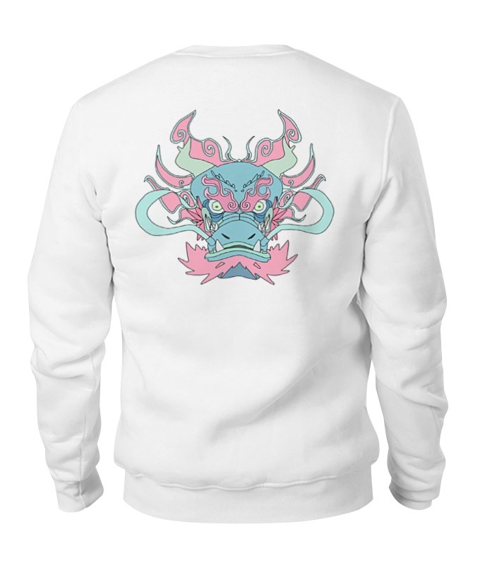 Printio Свитшот унисекс хлопковый Mint dragon sweatshirt
