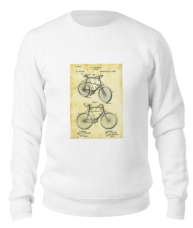Printio Свитшот унисекс хлопковый Велосипед фотографии