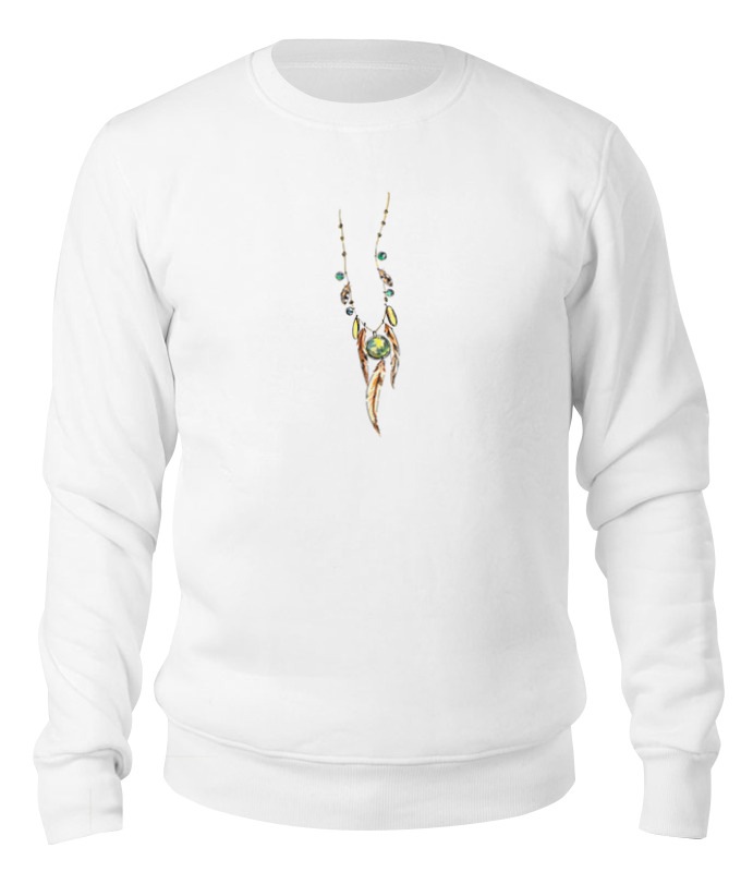 Printio Свитшот унисекс хлопковый Ожерелье настоящего индейца printio футболка классическая ожерелье настоящего индейца