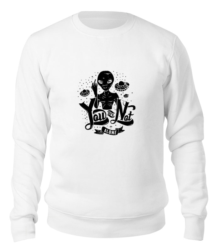 Printio Свитшот унисекс хлопковый Alien