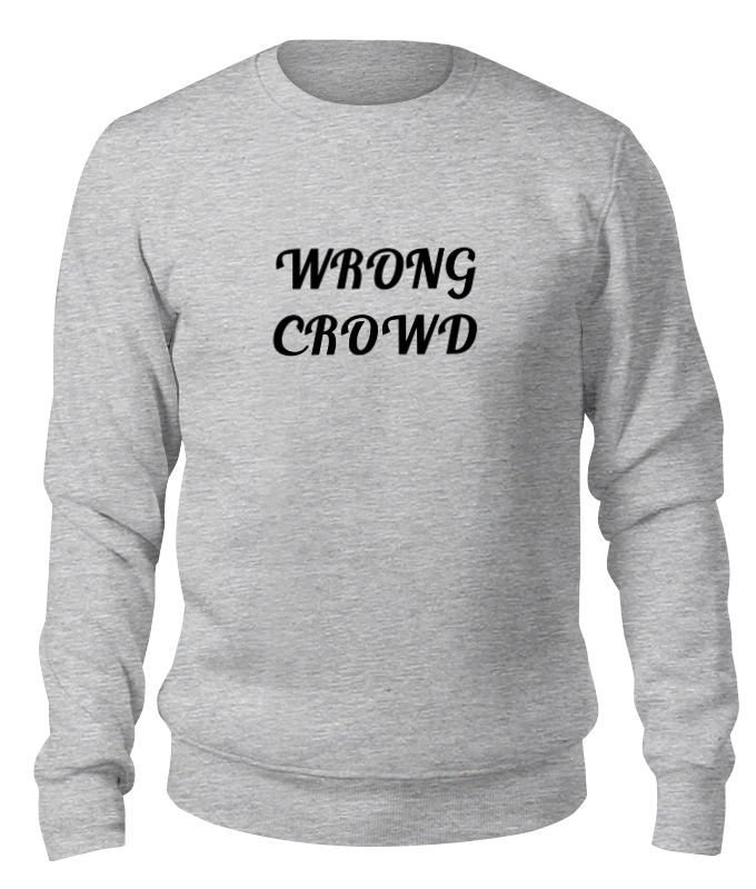 Printio Свитшот унисекс хлопковый Wrong crowd - tom odell printio футболка классическая tom odell wrong crowd