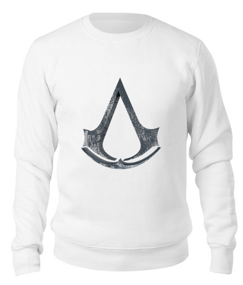 Заказать свитшот в Москве. Свитшот унисекс хлопковый Assassin’s Creed от GeekFox  - готовые дизайны и нанесение принтов.