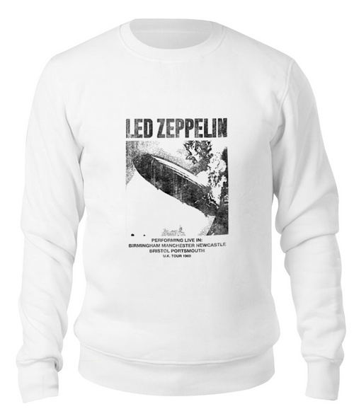 Заказать свитшот в Москве. Свитшот унисекс хлопковый Led Zeppelin от geekbox - готовые дизайны и нанесение принтов.