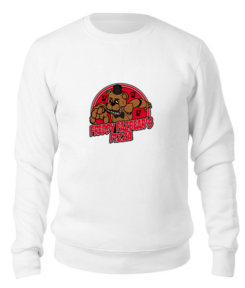 Заказать свитшот в Москве. Свитшот унисекс хлопковый Freddy Fazbears (Пять ночей у Фредди) от trugift - готовые дизайны и нанесение принтов.