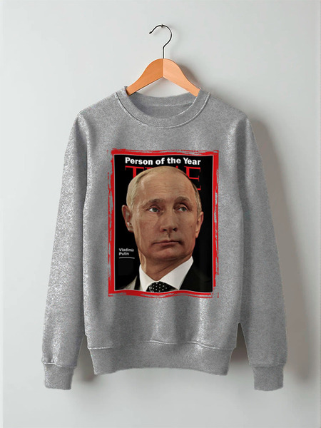 Заказать свитшот в Москве. Свитшот унисекс хлопковый PUTIN Design от balden - готовые дизайны и нанесение принтов.