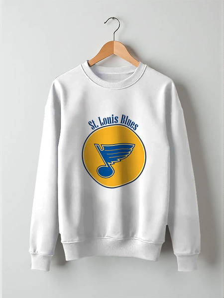 Заказать свитшот в Москве. Свитшот унисекс хлопковый St. Louis Blues  от kspsshop - готовые дизайны и нанесение принтов.