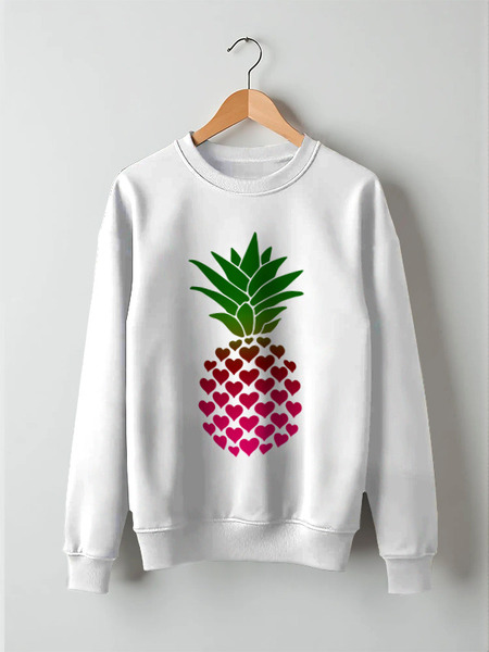 Заказать свитшот в Москве. Свитшот унисекс хлопковый PineappleLOVE от balden - готовые дизайны и нанесение принтов.