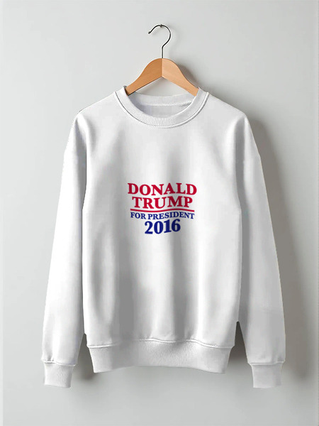 Заказать свитшот в Москве. Свитшот унисекс хлопковый Donald Trump 2016 от skynatural - готовые дизайны и нанесение принтов.