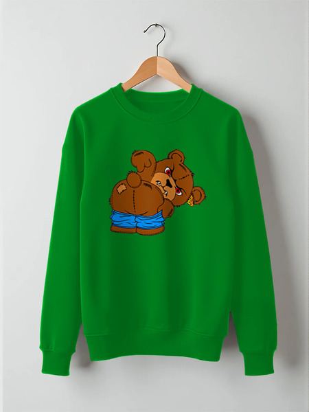 Заказать свитшот в Москве. Свитшот унисекс хлопковый ߷Happy Bear߷ от balden - готовые дизайны и нанесение принтов.