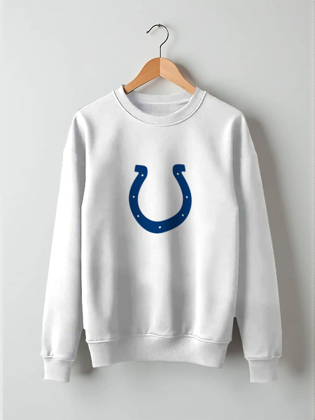 Заказать свитшот в Москве. Свитшот унисекс хлопковый Indianapolis Colts от dobryidesign - готовые дизайны и нанесение принтов.