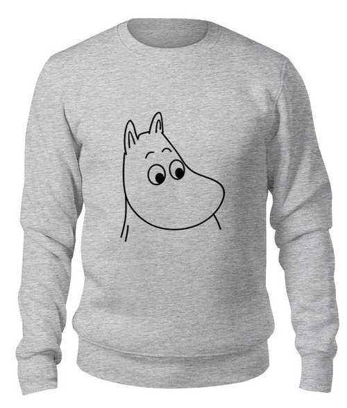 Заказать свитшот в Москве. Свитшот унисекс хлопковый moomin от cherdantcev - готовые дизайны и нанесение принтов.