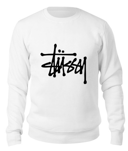 Заказать свитшот в Москве. Свитшот унисекс хлопковый Stussy от DESIGNER   - готовые дизайны и нанесение принтов.