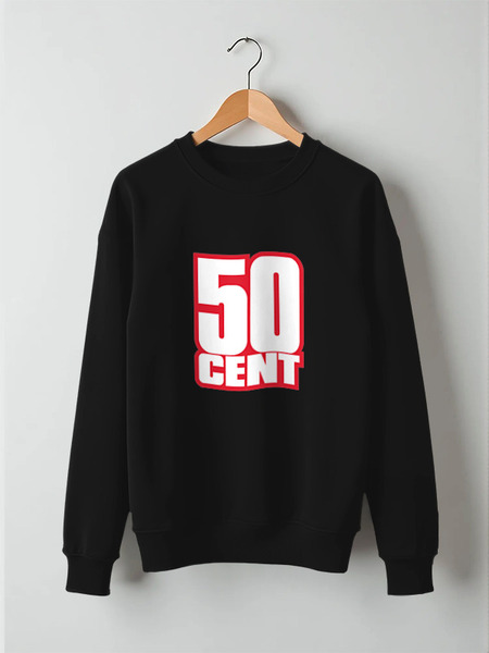 Заказать свитшот в Москве. Свитшот унисекс хлопковый 50 cent (Фифти) от coolmag - готовые дизайны и нанесение принтов.