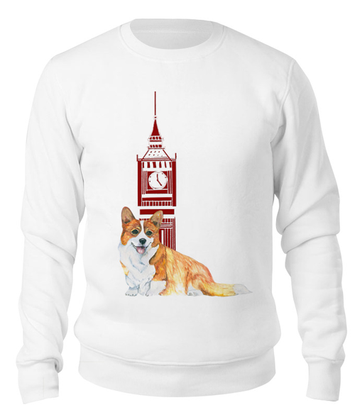 Заказать свитшот в Москве. Свитшот унисекс хлопковый Моя любимая собака от juliafast77 - готовые дизайны и нанесение принтов.
