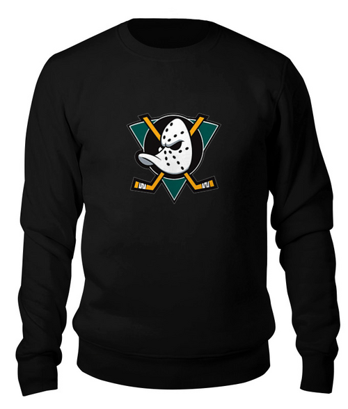 Заказать свитшот в Москве. Свитшот унисекс хлопковый Mighty ducks от Vinli.shop  - готовые дизайны и нанесение принтов.