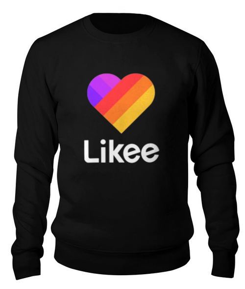 Заказать свитшот в Москве. Свитшот унисекс хлопковый Likee  от DESIGNER   - готовые дизайны и нанесение принтов.