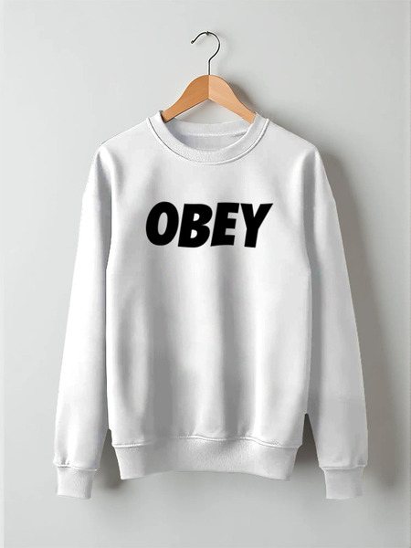 Заказать свитшот в Москве. Свитшот унисекс хлопковый OBEY  от DESIGNER   - готовые дизайны и нанесение принтов.