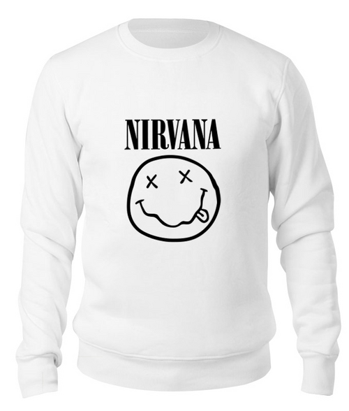 Заказать свитшот в Москве. Свитшот унисекс хлопковый Nirvana (Нирвана) от originals - готовые дизайны и нанесение принтов.
