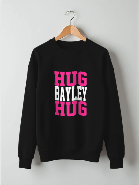 Заказать свитшот в Москве. Свитшот унисекс хлопковый Hug Bayley Hug (WWE) от coolmag - готовые дизайны и нанесение принтов.