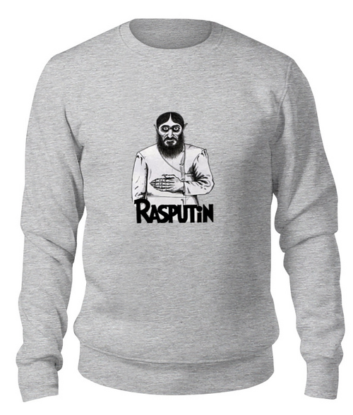 Заказать свитшот в Москве. Свитшот унисекс хлопковый Rasputin от Leichenwagen - готовые дизайны и нанесение принтов.
