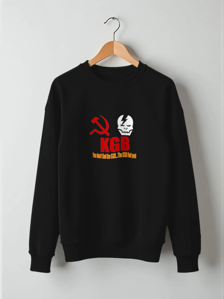 Заказать свитшот в Москве. Свитшот унисекс хлопковый KGB Russia от Leichenwagen - готовые дизайны и нанесение принтов.